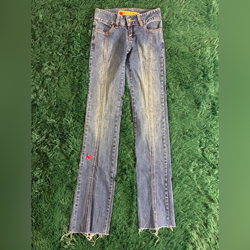 Vintage Y2K Apple Bottoms Low Rise Straight Leg Jeans